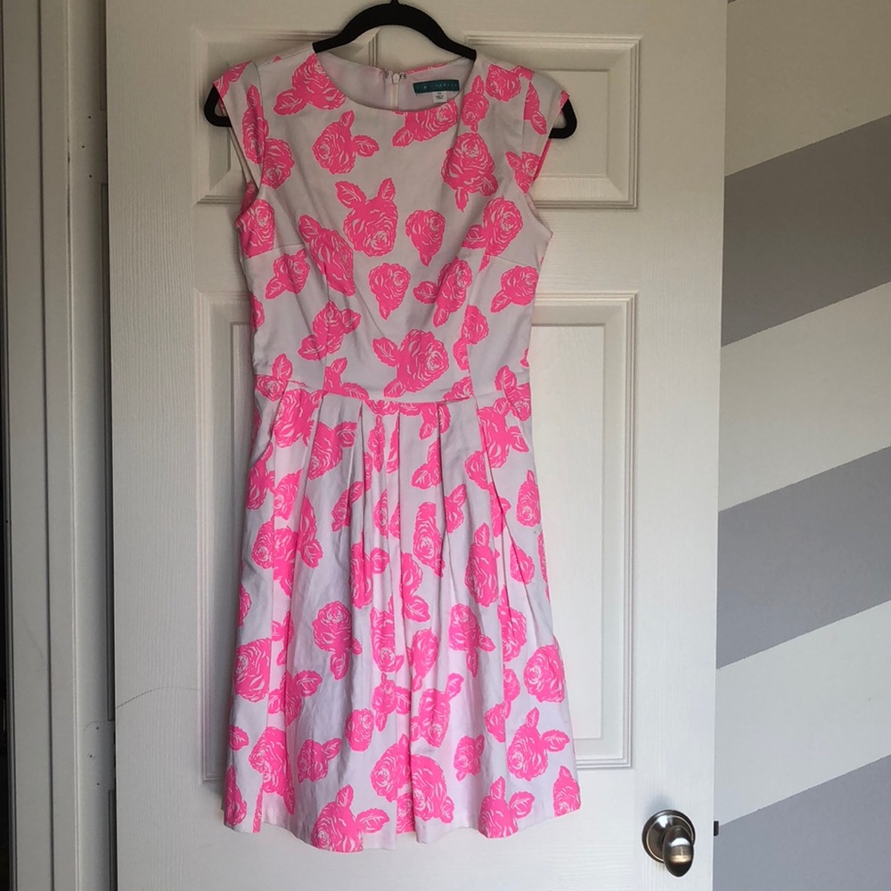 Neon pink Rose dress